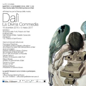 Divina Commedia di Salvador Dalì mostra Acquaviva