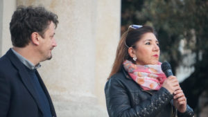 Davide Carlucci e la Dirigente Scolastica Anna Maria Bosco