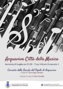 al Gran Concerto Città di Acquaviva delle Fonti Piero Novielli interpreta "La Banda del Popolo"