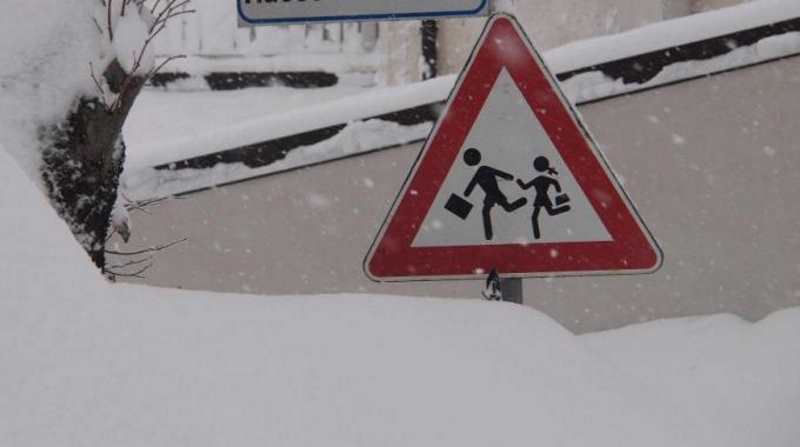 Maltempo: scuole chiuse per neve da oggi pomeriggio a domani 28 febbraio