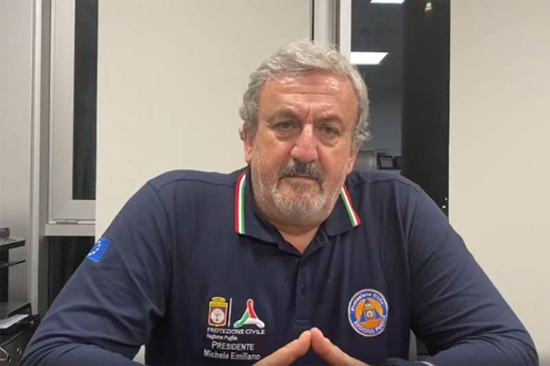 Michele Emiliano: "la Puglia riparte in sicurezza"